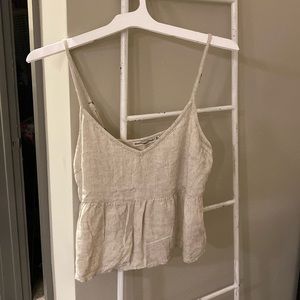 Abercrombie Oatmeal Colored Tank Top Size M
